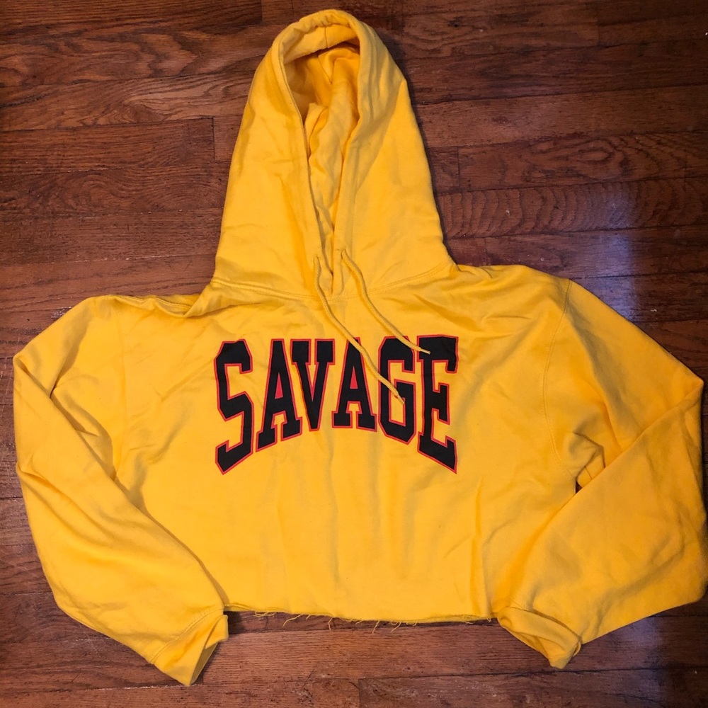 Fleece Cropped Hoodie